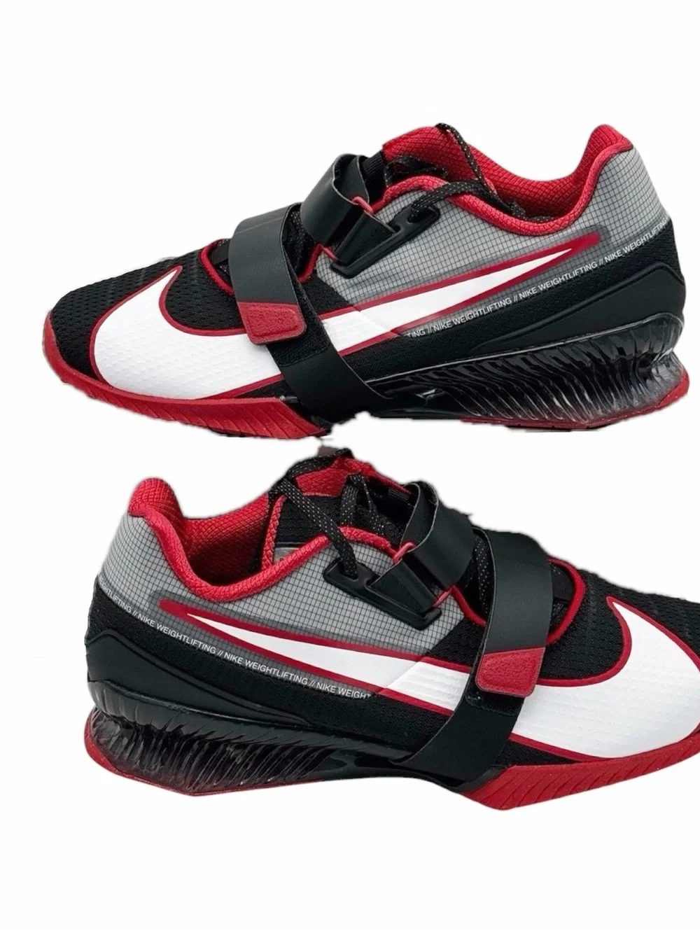 NWT Nike Romaleos 4 Weightlifting Shoes Black & Red Mens Size 14- CD3463-003